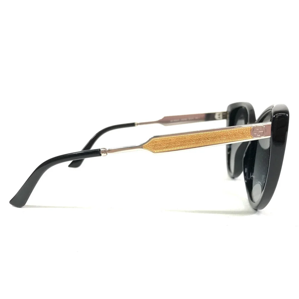 Gucci Sunglasses GG3804/S CSA9O Shiny Black Palladium Gold w/ Gradient Lenses
